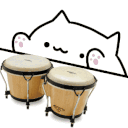 Bongo Cat Drumming — cute emoji for Slack & Discord