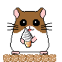 Hamster Icecream — cartoon emoji for Slack & Discord