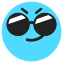 Cool Blue — cartoon emoji for Slack & Discord (Discord)