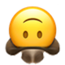 Upside Down Cowboy — cartoon emoji for Slack & Discord