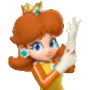 Princess Daisy 5 — cartoon emoji for Slack & Discord