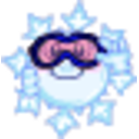 Snowflake Goggles — cartoon emoji for Slack & Discord