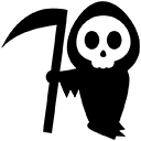 Grim Reaper Mini — cartoon emoji for Slack & Discord