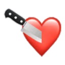 Knife Heart — heart emoji for Slack & Discord