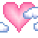 Clouds Heart — heart emoji for Slack & Discord
