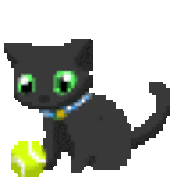 Kitty Tennisball — cartoon emoji for Slack & Discord (Discord)