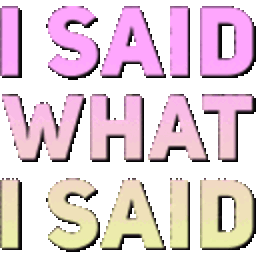 I Said What I Said — text emoji for Slack & Discord (Discord)