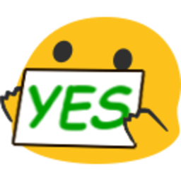 Blob Yes — cartoon emoji for Slack & Discord (Discord)