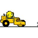 Bananadance Tractor — cartoon emoji for Slack & Discord