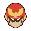 Smash Captain Falcon — cartoon emoji for Slack & Discord