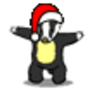 Xmas Badger — cartoon emoji for Slack & Discord