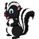 Skunk — cute emoji for Slack & Discord