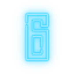 Blue G Button Glow — number emoji for Slack & Discord (Discord)
