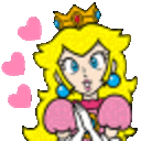 Princesspeach Love — cartoon emoji for Slack & Discord