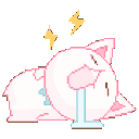 Snooze Kittycat — cartoon emoji for Slack & Discord
