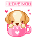 Puppymug Love — cartoon emoji for Slack & Discord