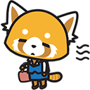 Aggretsuko Metal — cartoon emoji for Slack & Discord