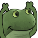 Yay Frog — cartoon emoji for Slack & Discord