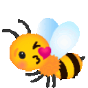 Bumblebee Heart — cartoon emoji for Slack & Discord