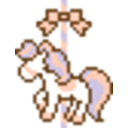 Carousel Horse — pixel-art emoji for Slack & Discord
