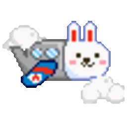 Airplane Bunny — cartoon emoji for Slack & Discord (Discord)