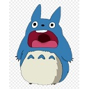 Totoro Yell — cartoon emoji for Slack & Discord
