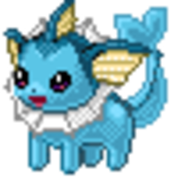 Vaporeon 5 — cartoon emoji for Slack & Discord (Discord)