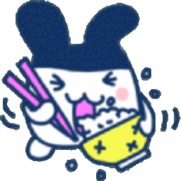 Eat Rice Mimitchi — cartoon emoji for Slack & Discord (Discord)