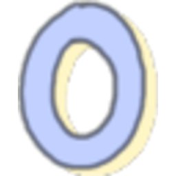 Blue Digit Zero — number emoji for Slack & Discord (Discord)