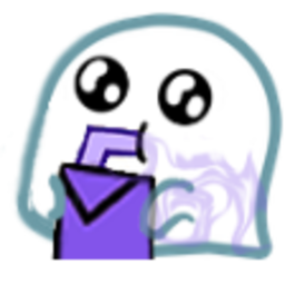 Ghost Sip — cartoon emoji for Slack & Discord (Discord)