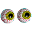 Bloodshot Eyes — cartoon emoji for Slack & Discord