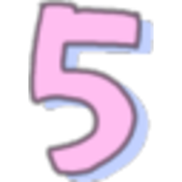Number Five Pink — number emoji for Slack & Discord (Discord)