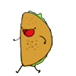Taco Walk — cartoon emoji for Slack & Discord (Discord)