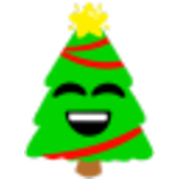 Xmastree Grin — cartoon emoji for Slack & Discord (Discord)