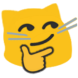 Meow Thinkingsmirk 2 — cartoon emoji for Slack & Discord (Discord)
