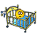 Baby Crib — cartoon emoji for Slack & Discord