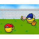 Baseball Toss — cartoon emoji for Slack & Discord