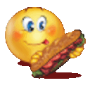 Eat Sandwich 2 — cartoon emoji for Slack & Discord