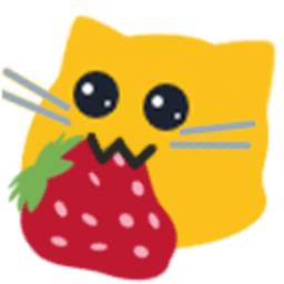 Meow Strawberry — cartoon emoji for Slack & Discord (Discord)