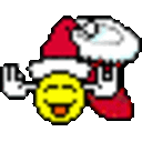Goofy Santa — cartoon emoji for Slack & Discord