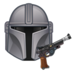 Mando Blaster — cartoon emoji for Slack & Discord (Discord)