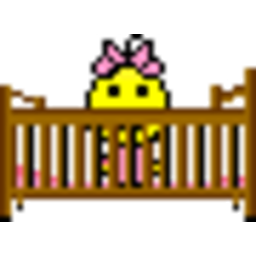 Crib Babygirl — pixel-art emoji for Slack & Discord (Discord)