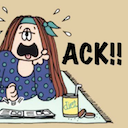 Ack 2 — cartoon emoji for Slack & Discord