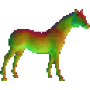 Rainbow Horse — cartoon emoji for Slack & Discord