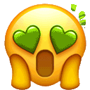 Hearteyes Shock — cartoon emoji for Slack & Discord