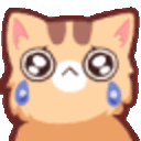 Neko Cry — cartoon emoji for Slack & Discord