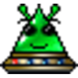 Triangle Alien — cartoon emoji for Slack & Discord (Discord)