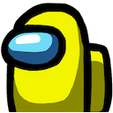 Among Us Yellow — cartoon emoji for Slack & Discord