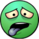 Hungover Green — cartoon emoji for Slack & Discord