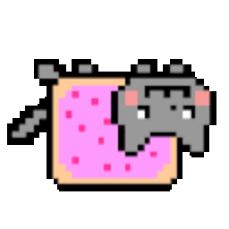 Nyancat Glitch 2 — pixel-art emoji for Slack & Discord (Discord)